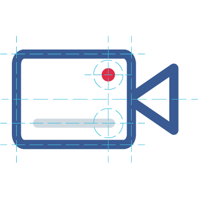 Les icones permettent une meilleur compréhension de l'interface. Leur simplicité de compréhension facilitent la navigation. icone caméra