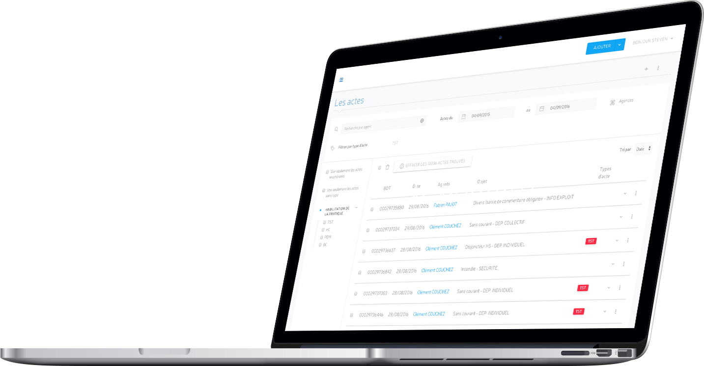 Application métier Enedis | Dashboard de gestion des risques Application métier Enedis | Dashboard de gestion des risques