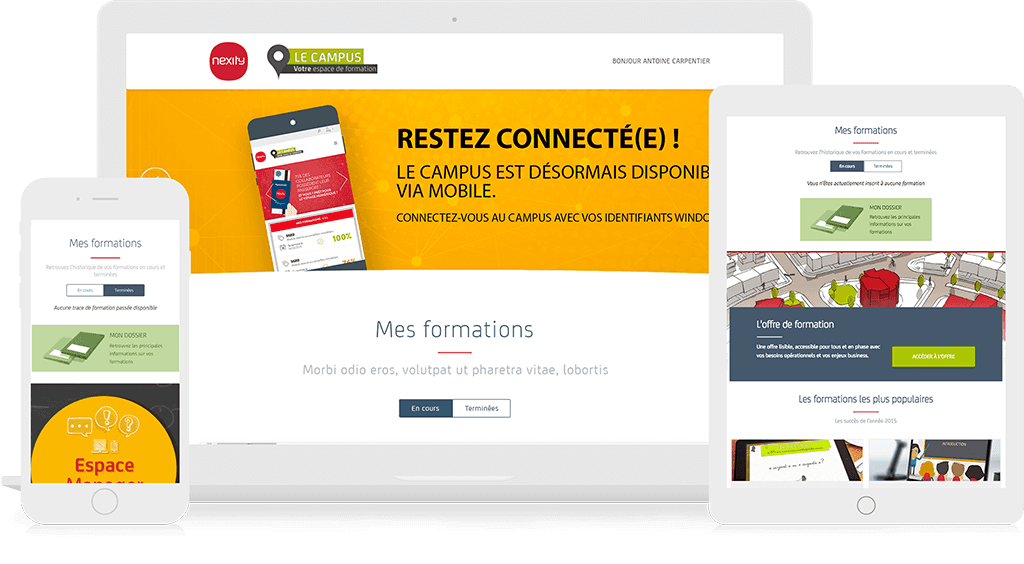 Plate-forme responsive design